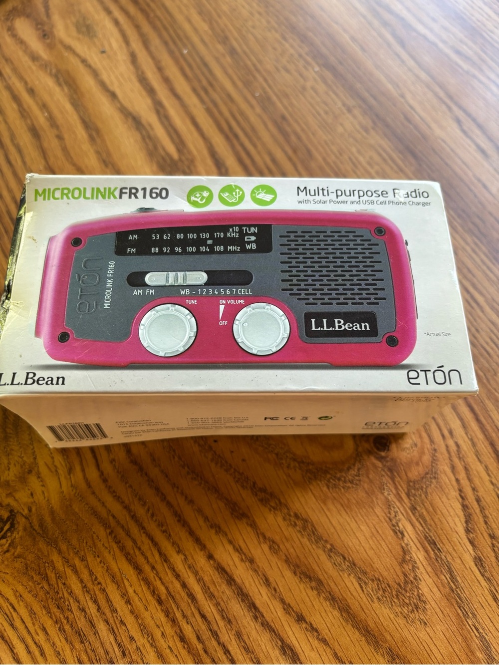 L.L. Bean Microlink FR160 Portable Multi-Purpose Radio - Pink